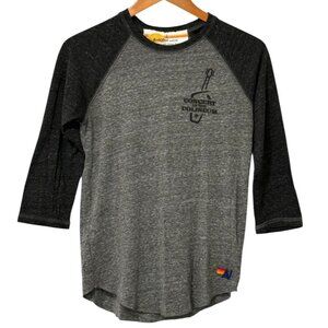 Aviator Nation Men's WMPO Concert in the Coliseum Baseball Shirt Gray USA Size S